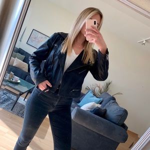 BLANKNYC Faux Leather Moto Jacket